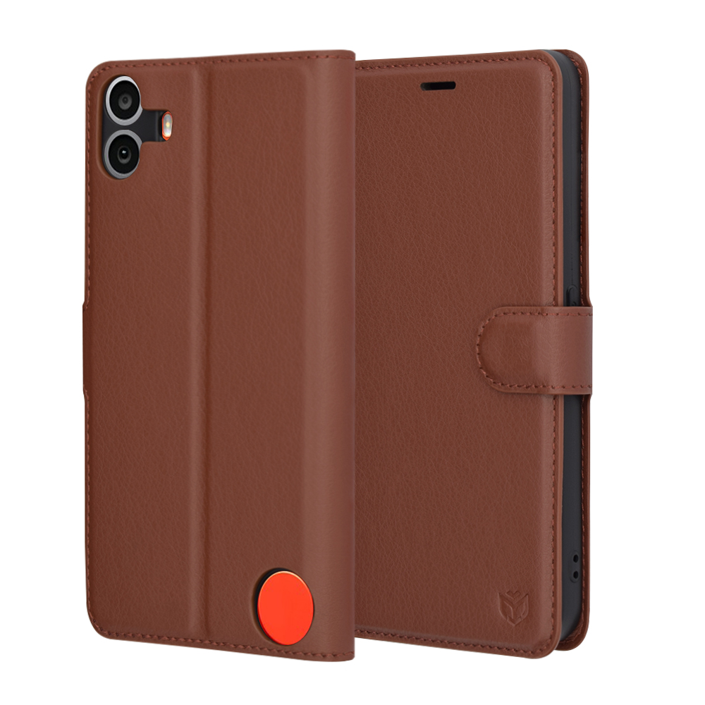 Kožené pouzdro Techsuit Nothing CMF Phone 1 hnědé
