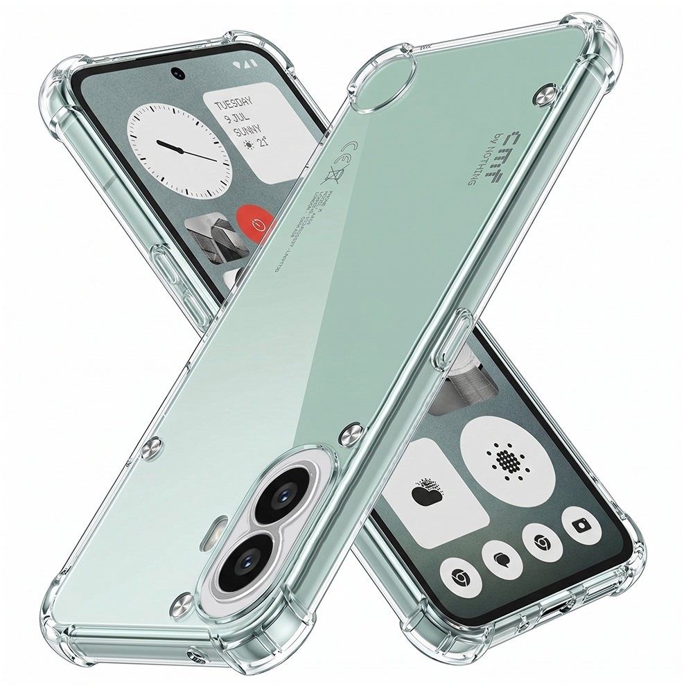 Techsuit Shockproof průhledný silikonový obal Nothing CMF Phone 1 průhledný