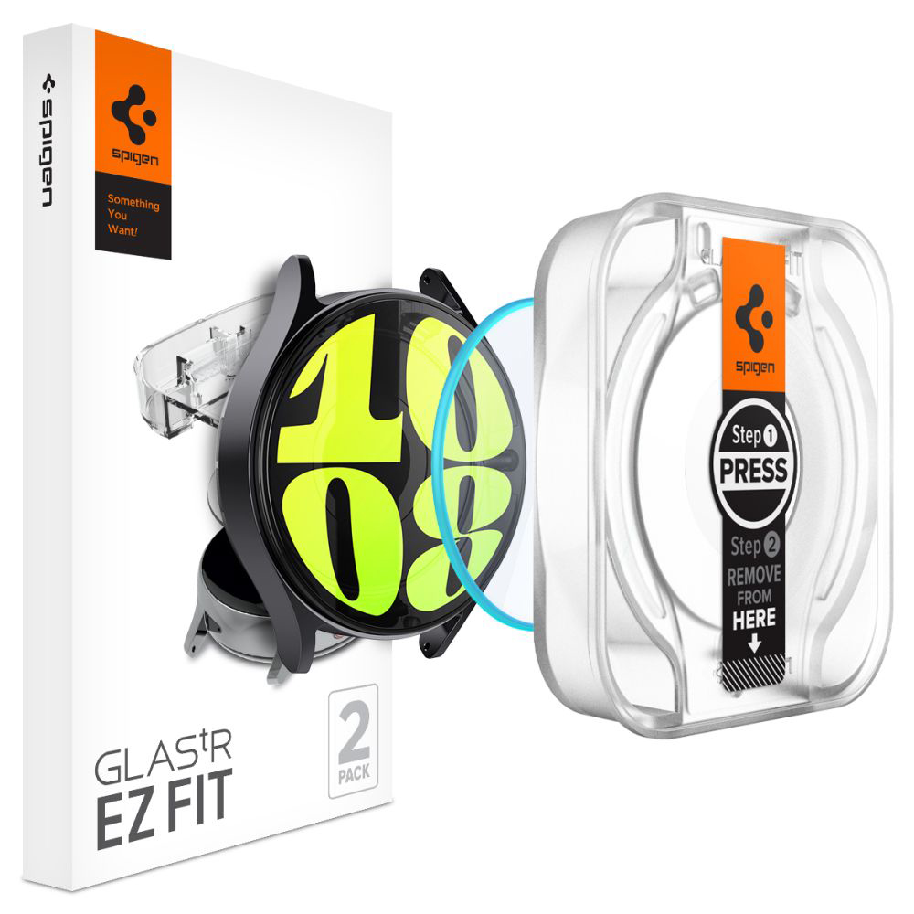 Spigen Glas.tR EZ Fit (2 pack) Samsung Galaxy Watch7 44mm čirý