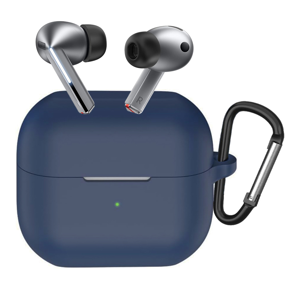 Techsuit silikonové pouzdro pro Samsung Galaxy Buds 3 3 Pro 3 FE tmavě modrá