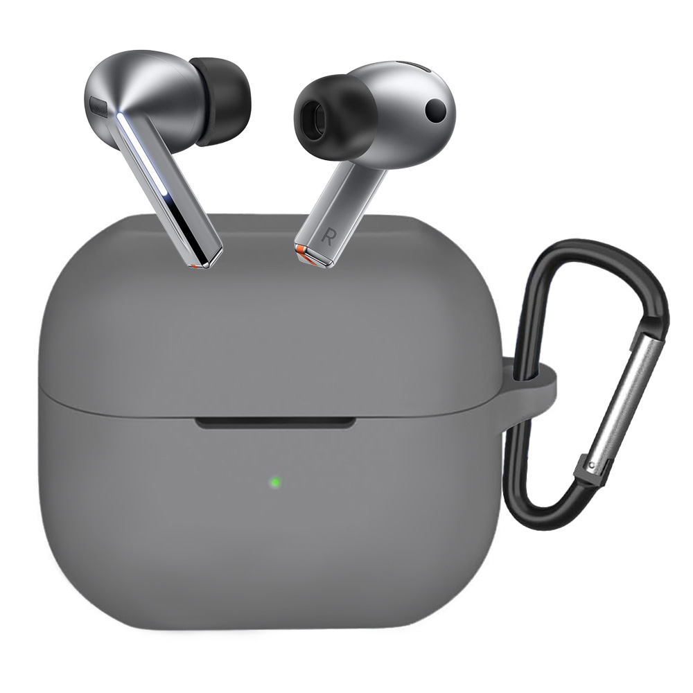 Techsuit silikonové pouzdro pro Samsung Galaxy Buds 3 3 Pro 3 FE šedé