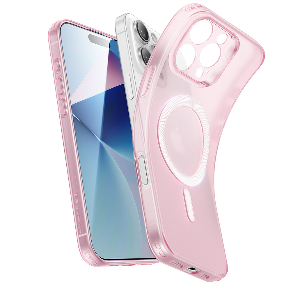 ESR Zero HaloLock pro iPhone 16 Pro v matné růžové