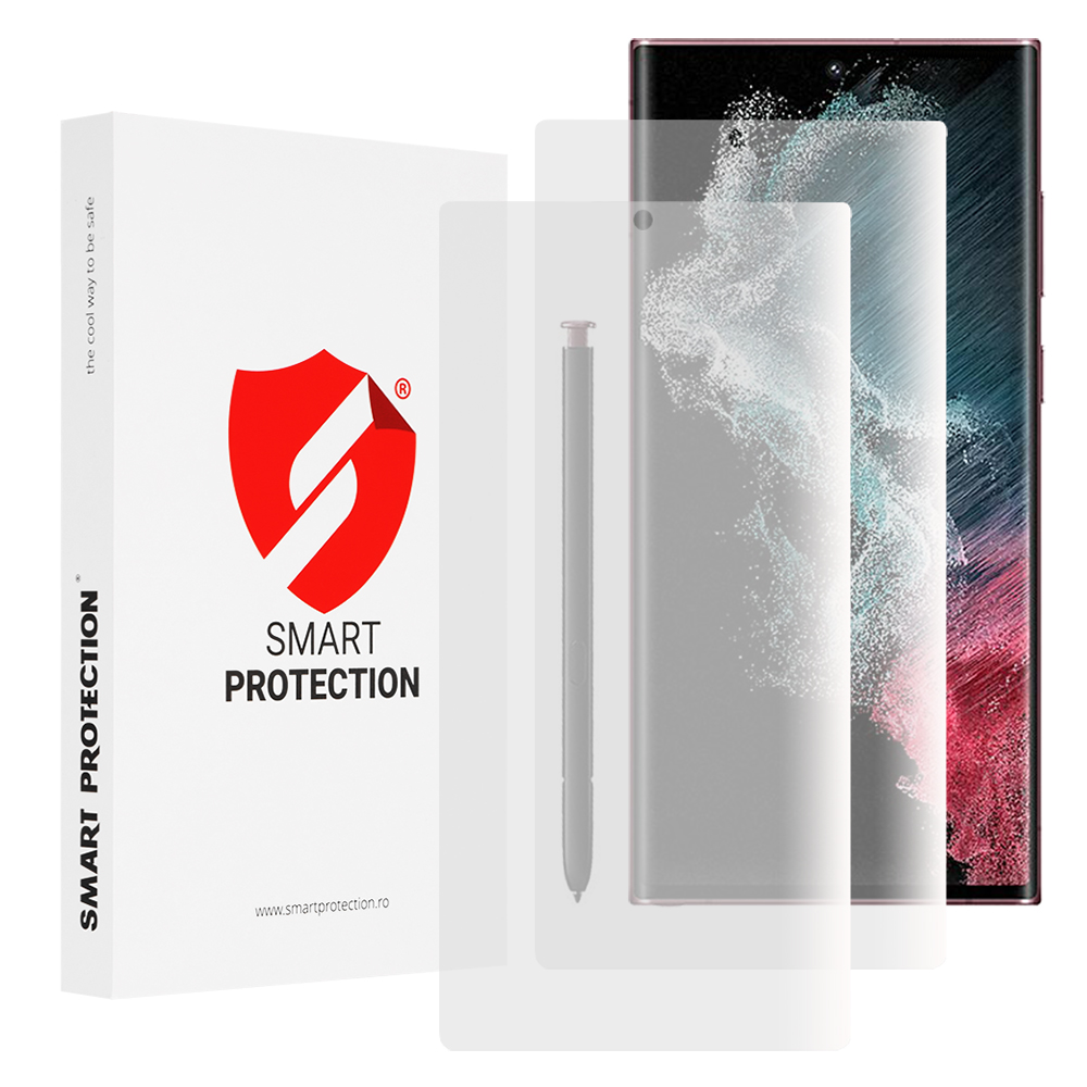 Ochrana Smart Premium Classic (2 ks) Samsung Galaxy S22 Ultra 5G čirá