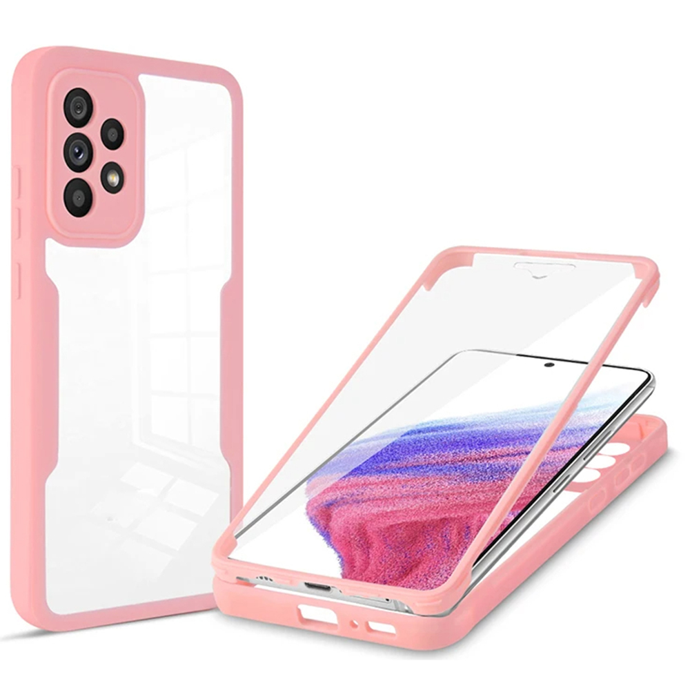 Techsuit ColorVerse 360 Series s ochranou displeje Samsung Galaxy A53 5G růžová