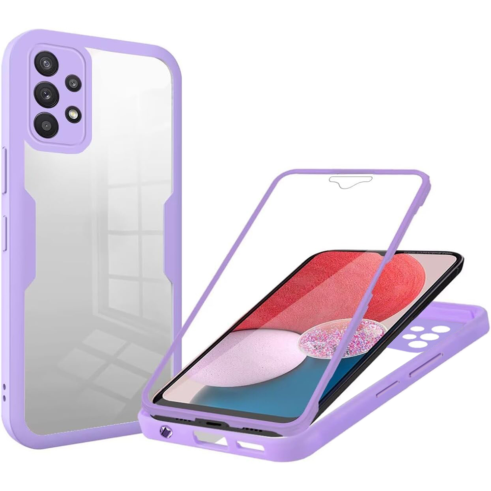Techsuit ColorVerse 360 Series + Ochranné sklo Samsung Galaxy A13 4G Fialová