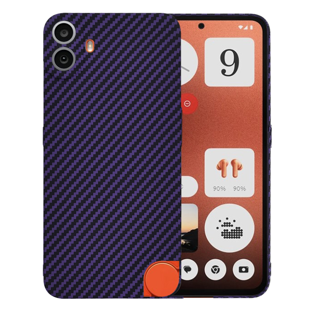 Telefon Nothing CMF Phone 1 Techsuit Carbonite FiberShell fialový