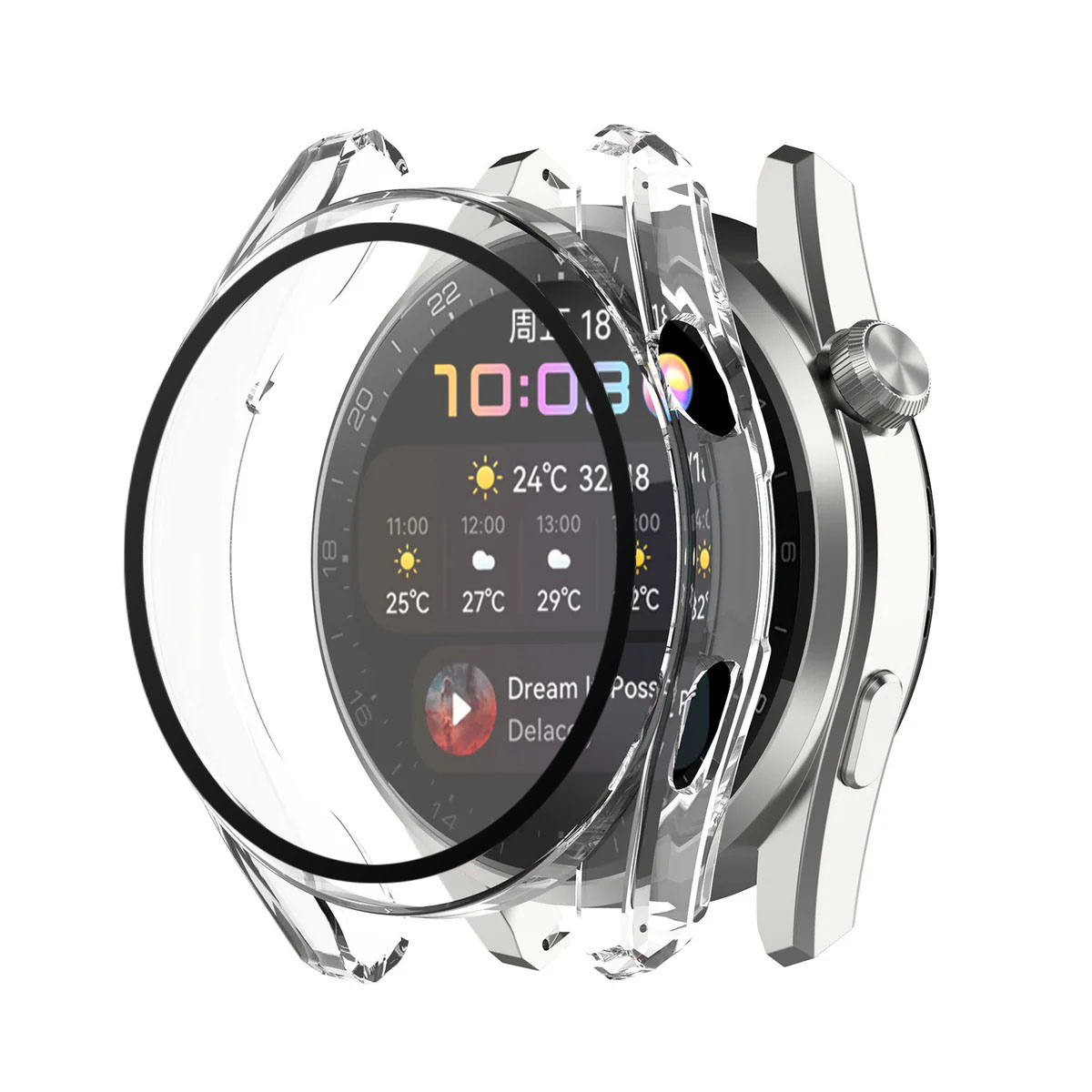 Techsuit Defense360 Pro pouzdro pro Huawei Watch 3 čiré