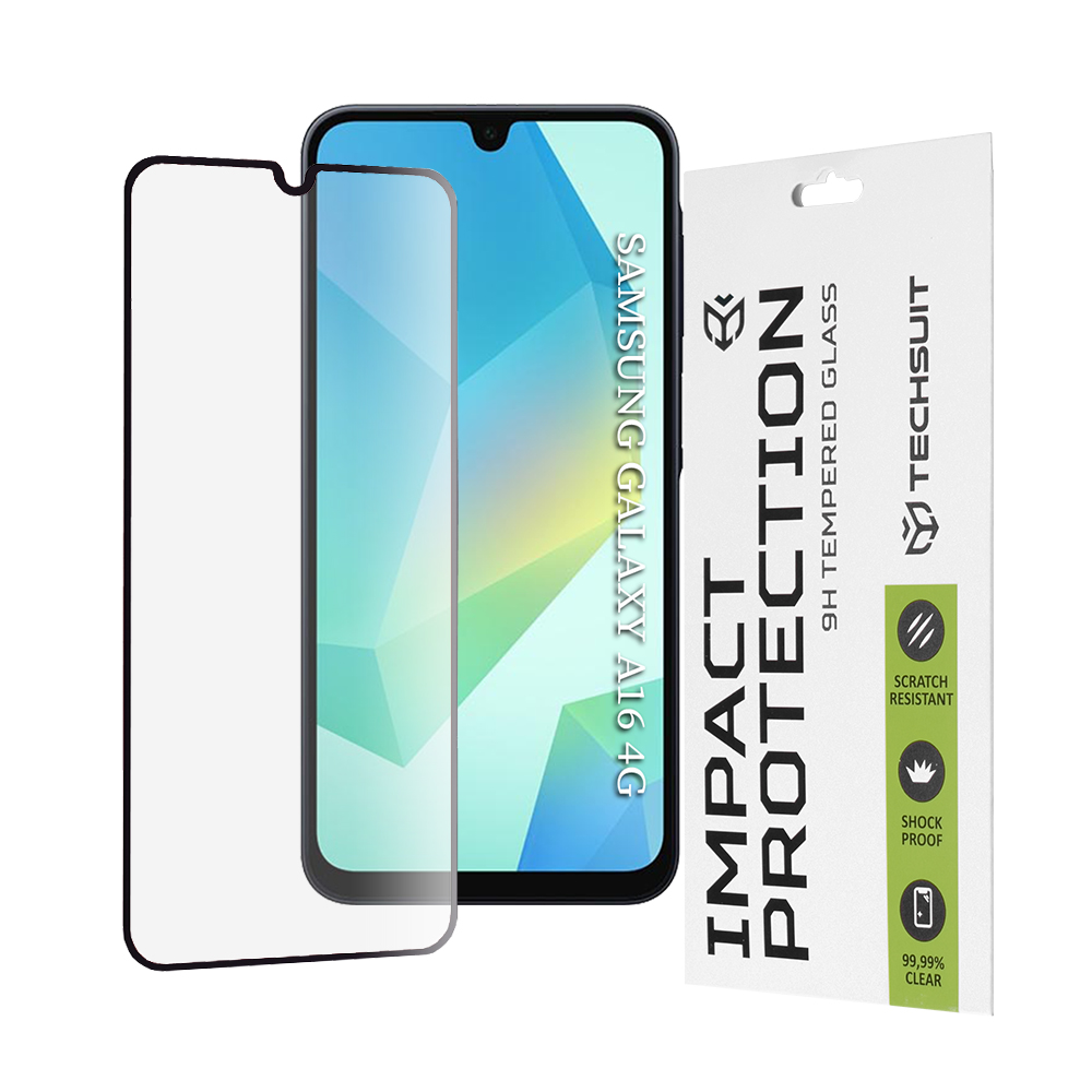 Ochranné sklo Techsuit 111D pro Samsung Galaxy A16 A17 černé