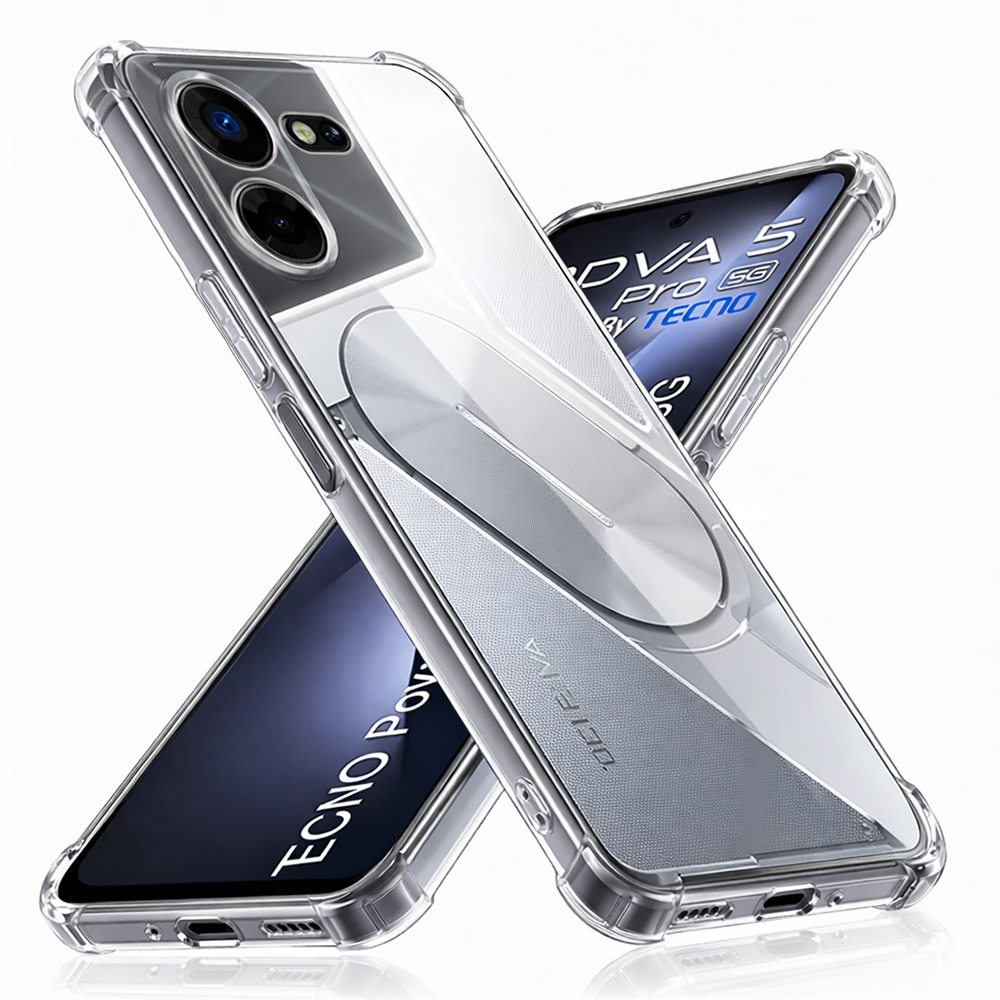Techsuit nárazuvzdorný čirý silikon Tecno Pova 5 Pro průhledný