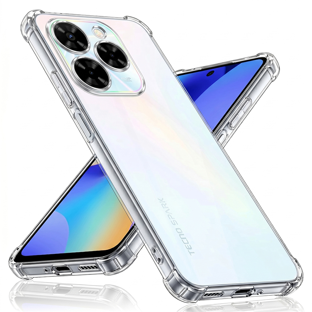 Techsuit Shockproof průhledný silikon Tecno Spark 20 Pro průhledný