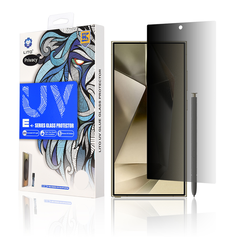 Ochranné sklo Lito 3D UV pro Samsung Galaxy S24 Ultra Privacy