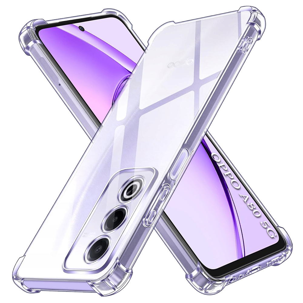 Techsuit Shockproof průhledný silikonový obal pro Oppo A80 5G průhledný