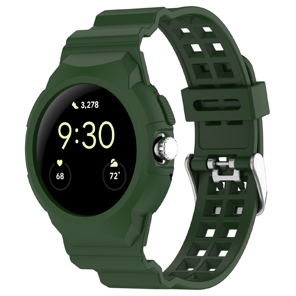 Techsuit řemínek pro Google Pixel Watch Watch 2 Watch 3 41mm zelený
