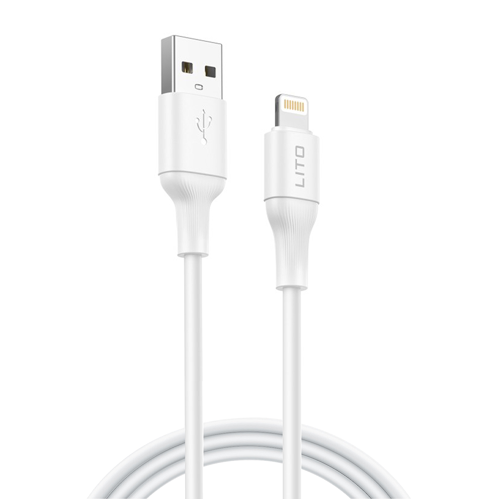 Lito Data Cable LD06L USB na Lightning 2.4A PVC 1m bílý