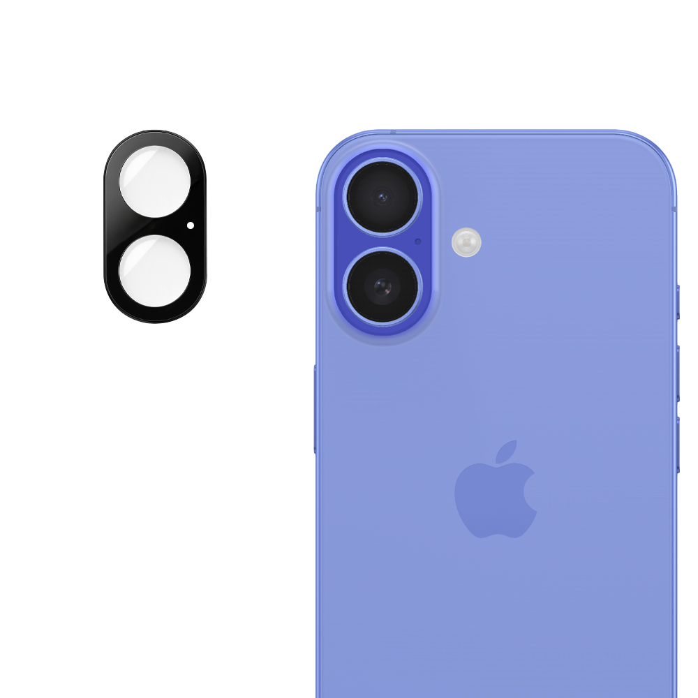 Techsuit - Sklo na fotoaparát - iPhone 16 iPhone 16 Plus - černá
