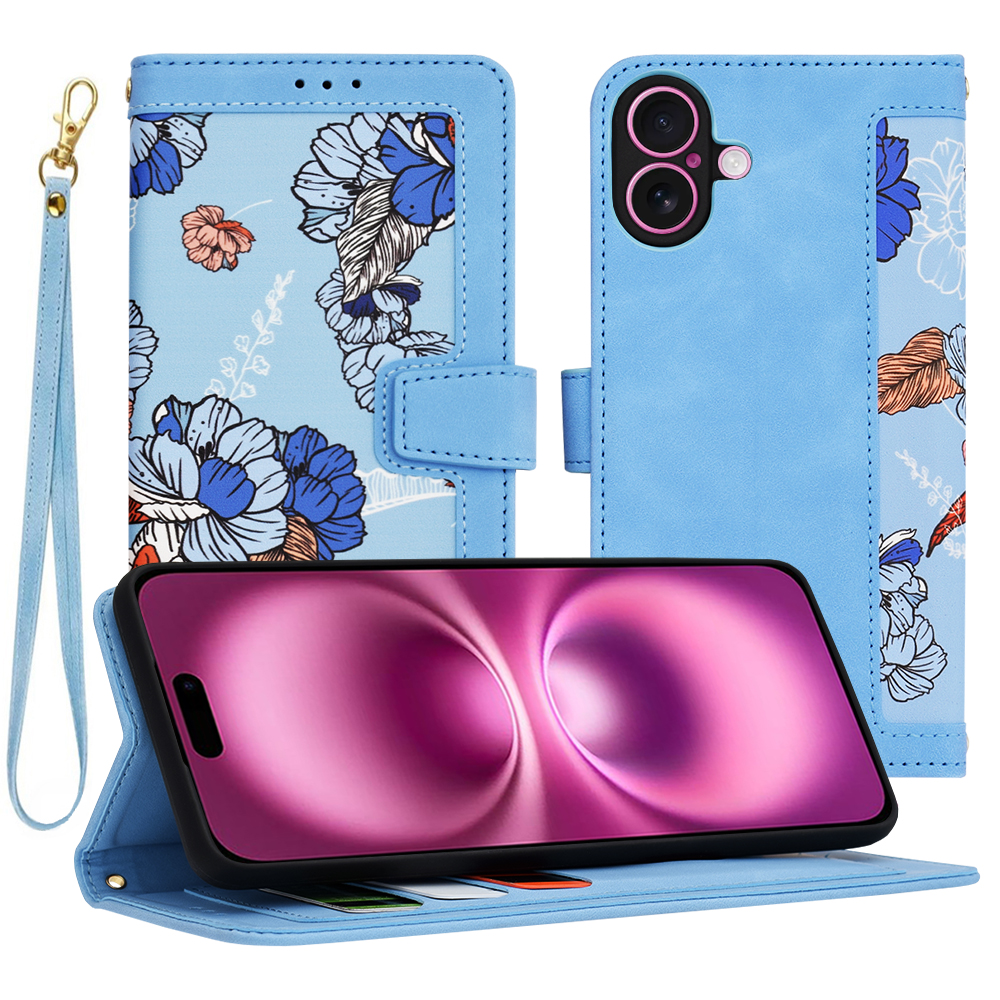 Techsuit FlipCraft iPhone 16 Plus v živé modré