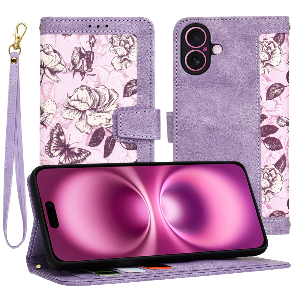 Techsuit FlipCraft iPhone 16 Plus Tajemná fialová