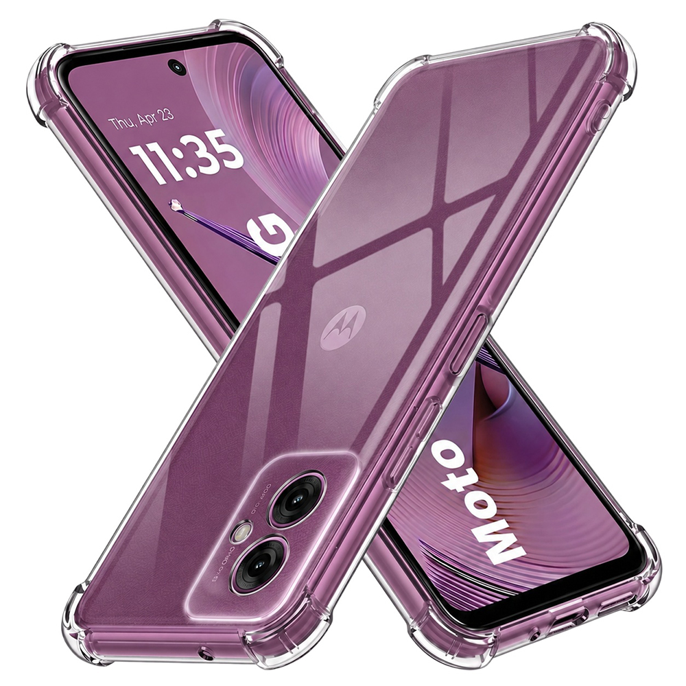 Techsuit Shockproof průhledný silikonový obal Motorola Moto G55 průhledný