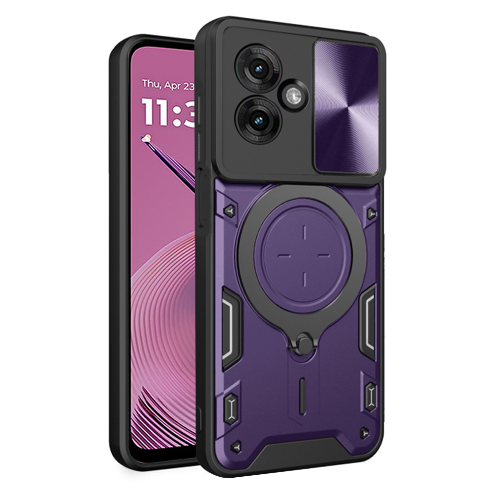 Pouzdro Techsuit CamGuard Pro pro Motorola Moto G55 fialové