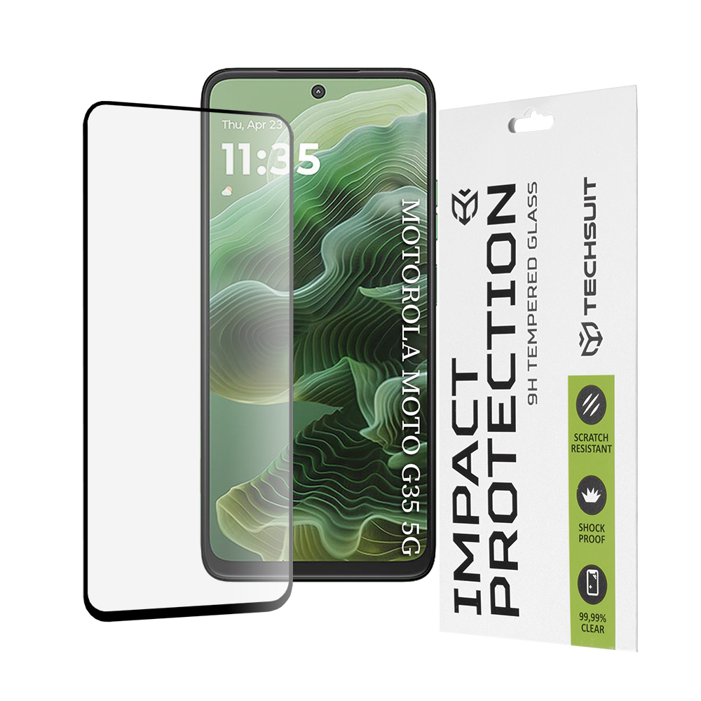 Ochranné sklo Techsuit 111D pro Motorola Moto G35 G56 černé