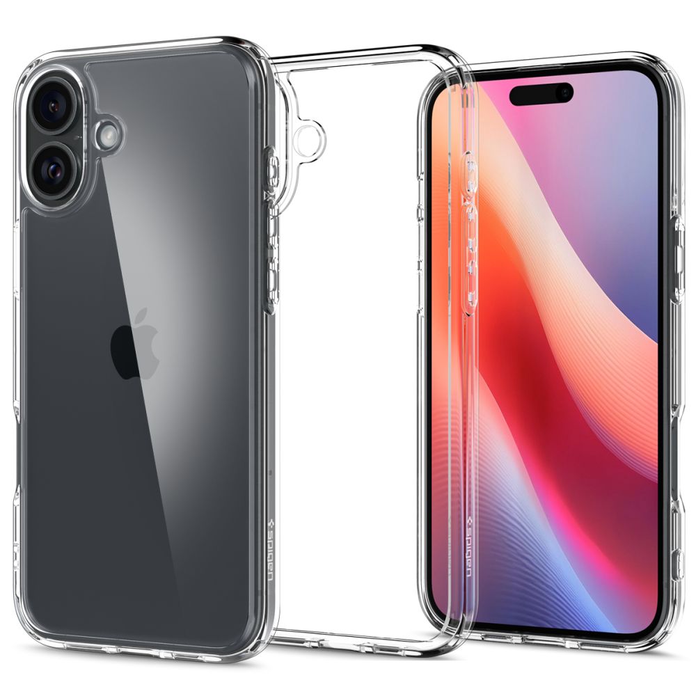 Spigen Ultra Hybrid iPhone 16 průhledný obal