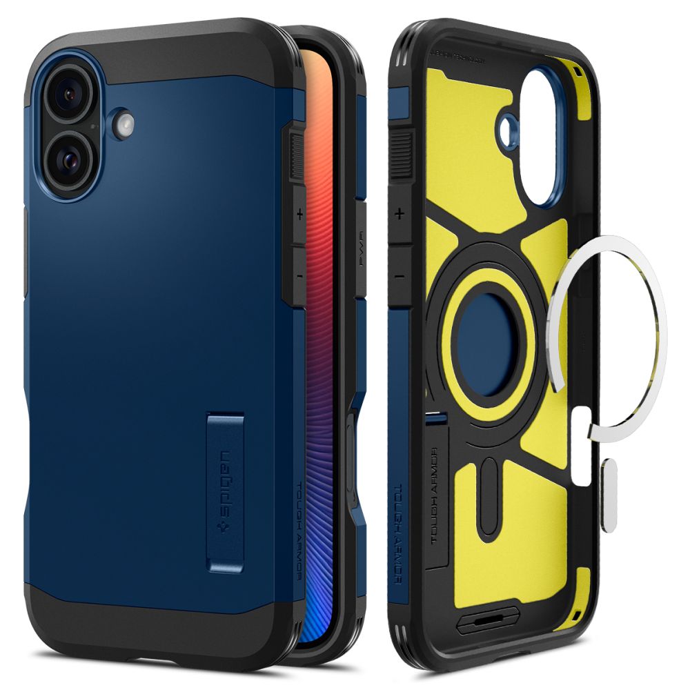 Spigen Tough Armor MagSafe pro iPhone 16 v námořnické modré