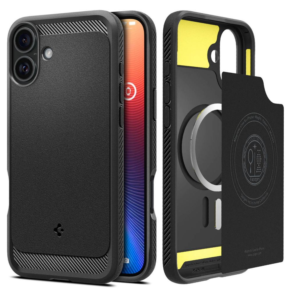 Spigen Rugged Armor MagSafe pro iPhone 16 matná černá