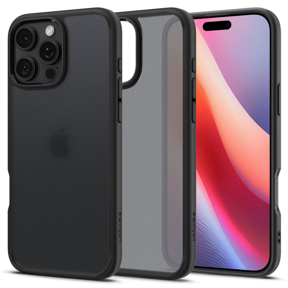 Spigen Ultra Hybrid iPhone 16 Pro Černá Mrazivá