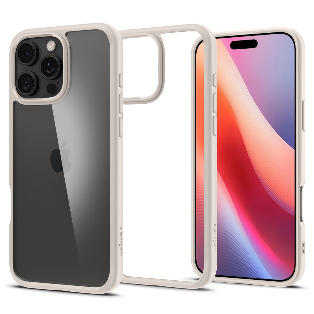 Spigen Ultra Hybrid iPhone 16 Pro přírodní titan