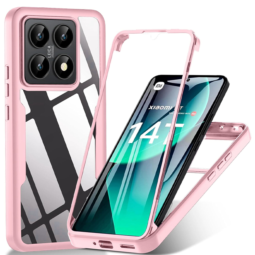 Techsuit ColorVerse 360 Series s ochranným sklem Xiaomi 14T růžová