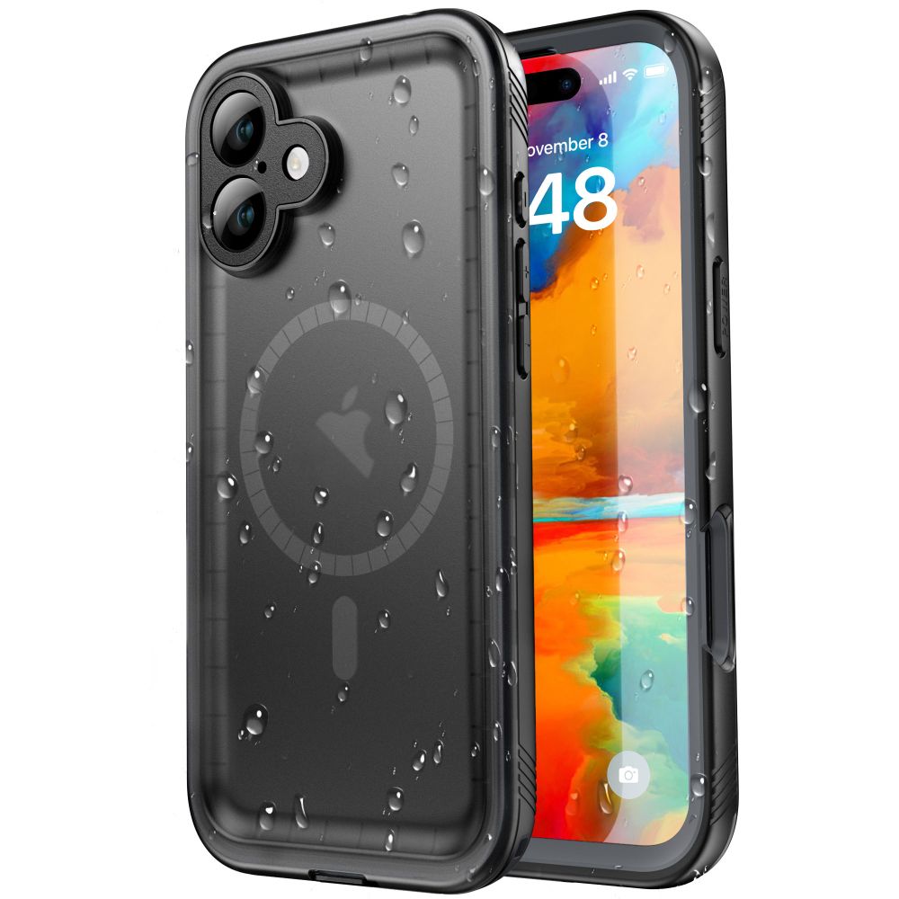 ShellBox Vodotěsné pouzdro IP68 iPhone 16 černé