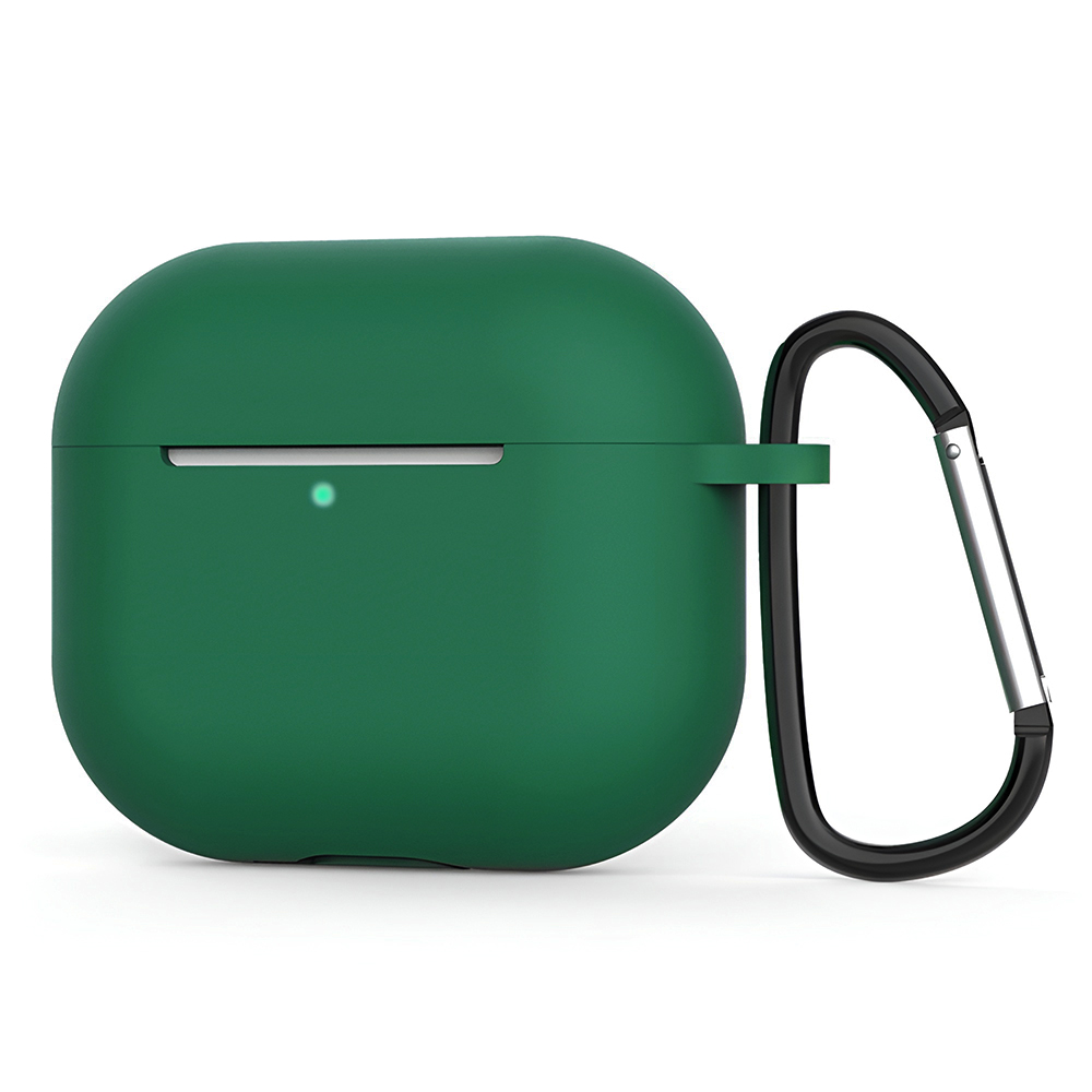 Techsuit silikonové pouzdro pro AirPods 4 hladký ultratenký materiál zelená