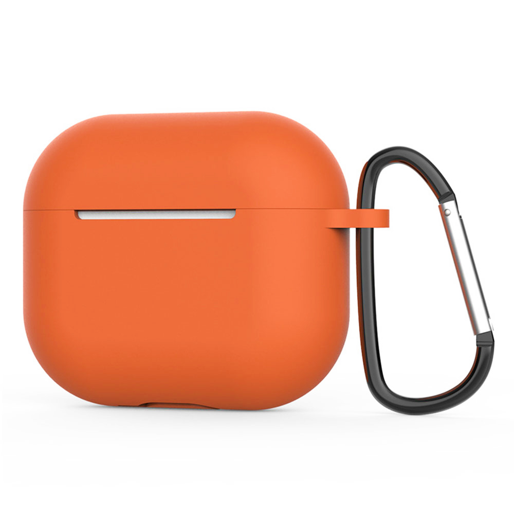 Techsuit silikonové pouzdro pro AirPods 4 hladký ultratenký materiál oranžová