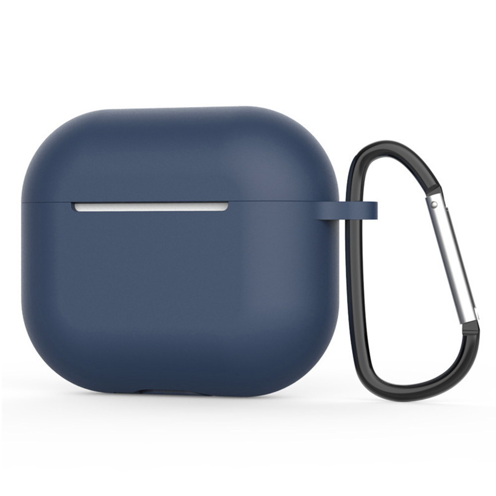 Techsuit silikonové pouzdro pro AirPods 4 hladký ultratenký materiál námořnická modrá