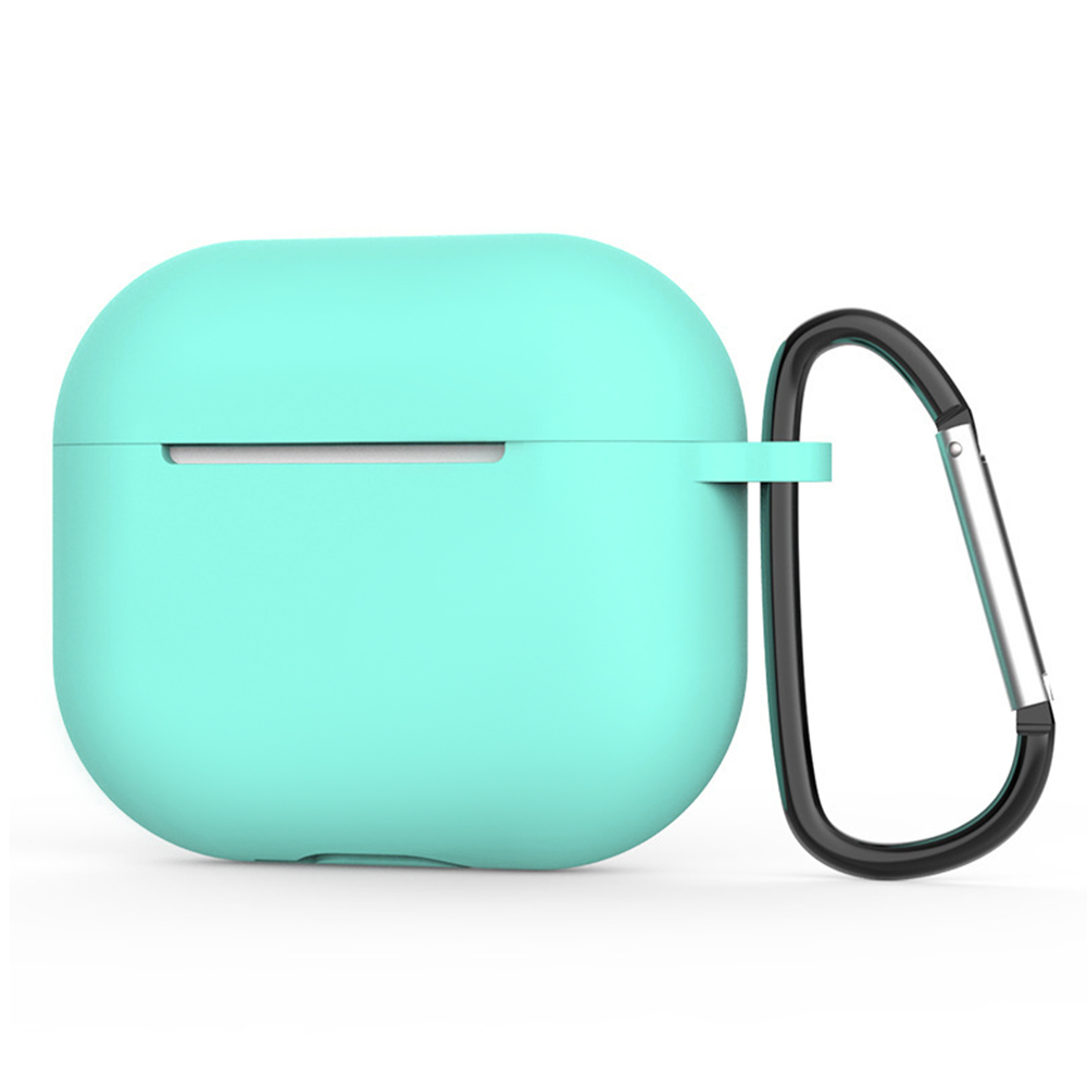 Techsuit silikonové pouzdro pro AirPods 4 hladký ultratenký materiál tyrkysová