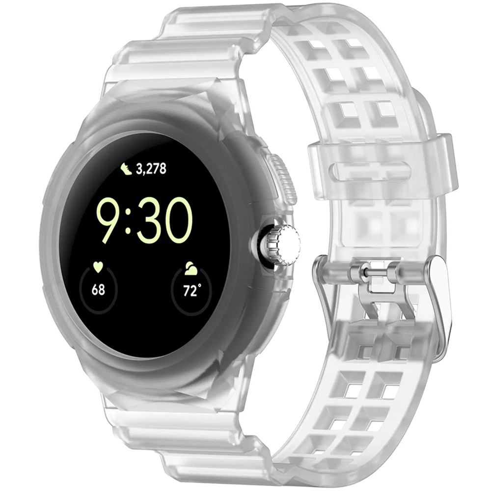 Techsuit řemínek Google Pixel Watch Watch 2 Watch 3 41mm průhledný