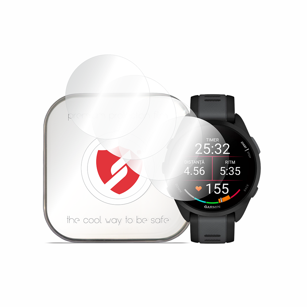 Ochrana displeje Premium Classic 4 ks Garmin Forerunner 165 čirá