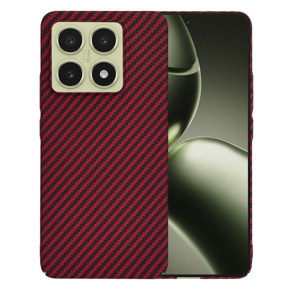 Techsuit Carbonite FiberShell pro Xiaomi 14T červená