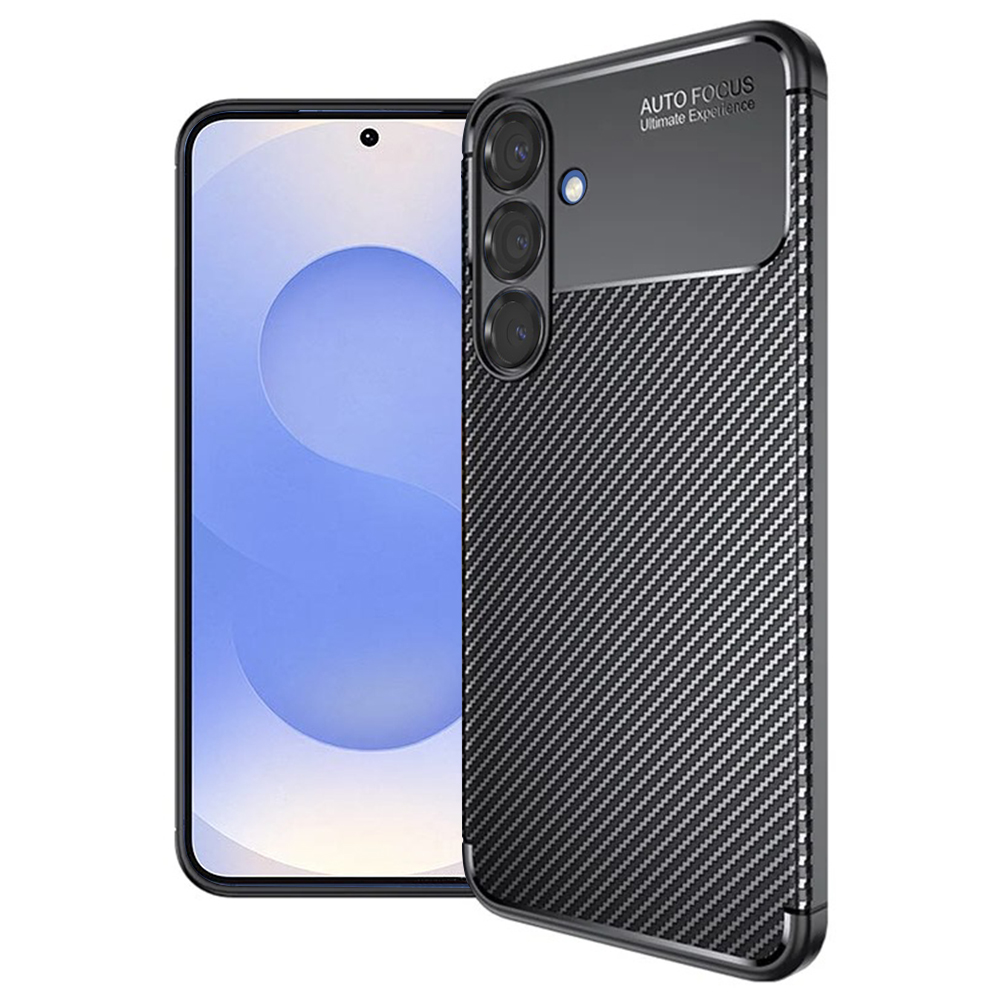 Techsuit CarbonFiber pro Samsung Galaxy S25 černý