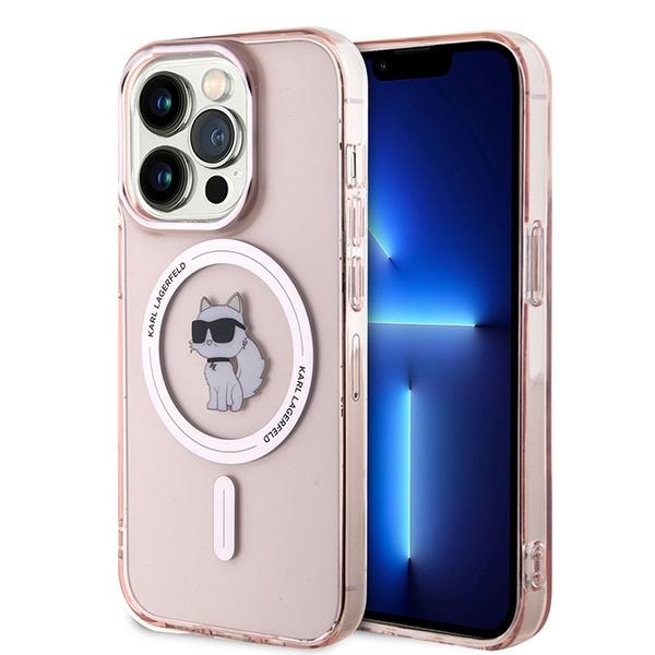 Karl Lagerfeld IML MagSafe iPhone 14 Pro Max Růžová Choupette