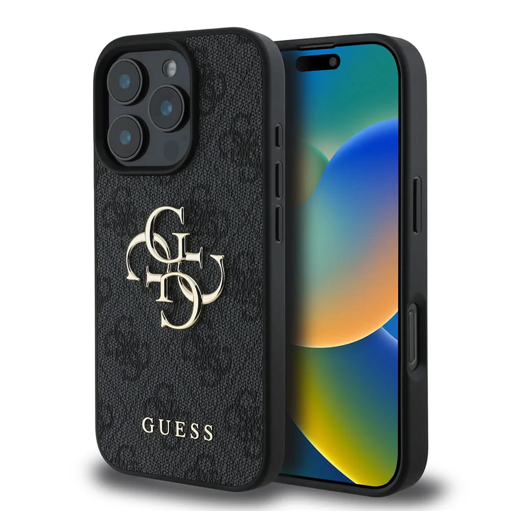 Guess Hardcase 4G Big Logo iPhone 16 Pro Černá