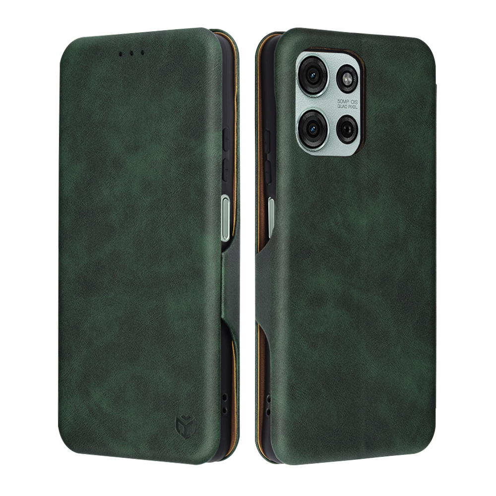 Pouzdro Techsuit Safe Wallet Plus pro Motorola Moto G75 zelené