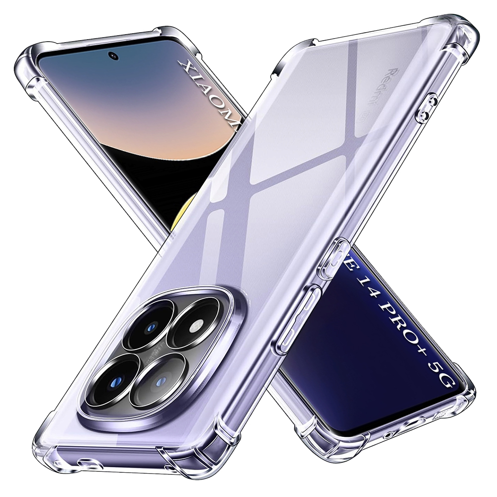 Techsuit Shockproof průhledný silikon Xiaomi Redmi Note 14 Pro+ 5G průhledný