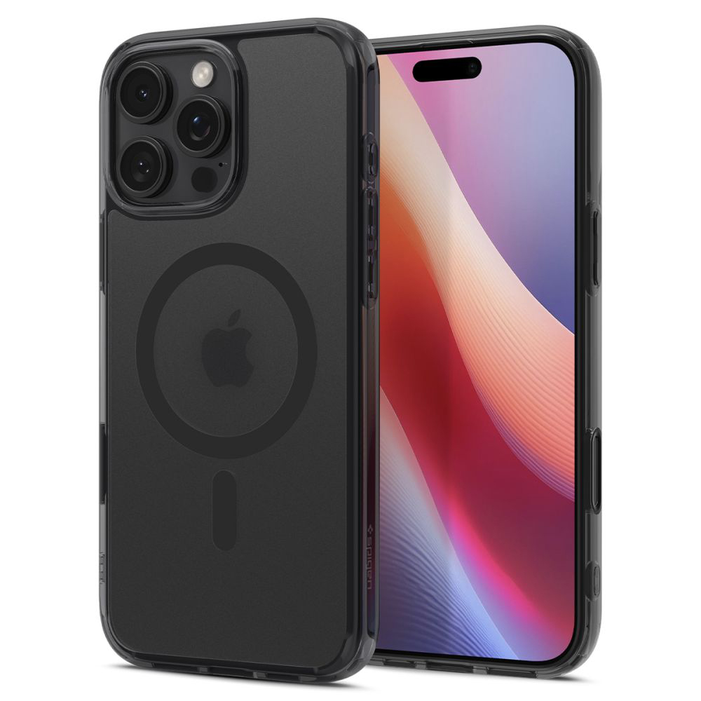 Spigen Ultra Hybrid T MagSafe pro iPhone 16 Pro Max v černé barvě Frost