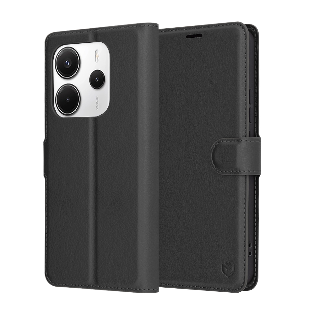 Pouzdro Techsuit Leather Folio pro Xiaomi Redmi Note 14 5G černé