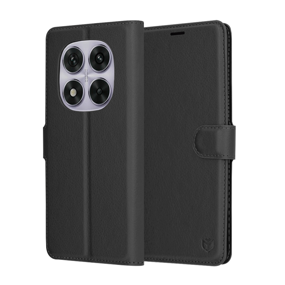 Pouzdro Techsuit kožené Xiaomi Redmi Note 14 Pro 5G Poco X7 černé