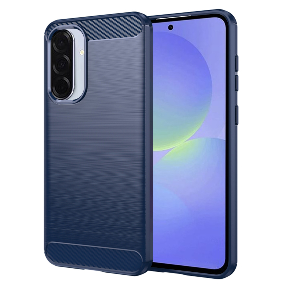 Techsuit Carbon Silicone pro Samsung Galaxy A36 5G A56 5G modrá