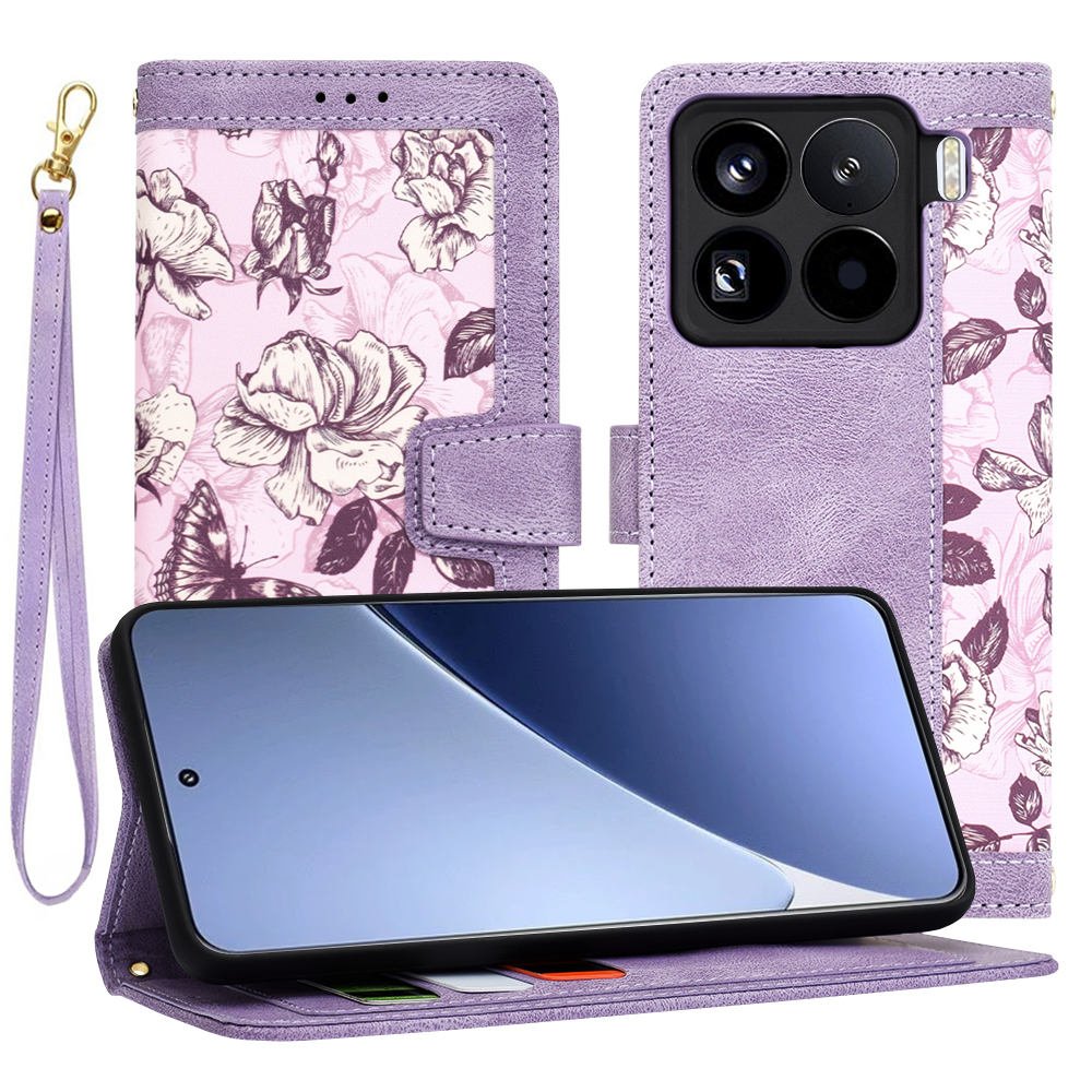 Pouzdro Techsuit FlipCraft pro Xiaomi 15 Pro v tajemné fialové