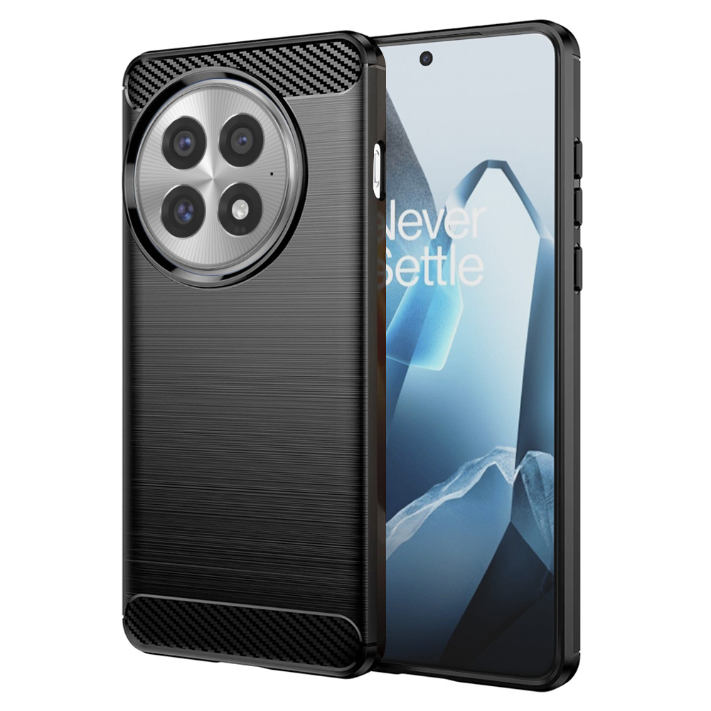Techsuit Carbon Silicone pro OnePlus 13 černá