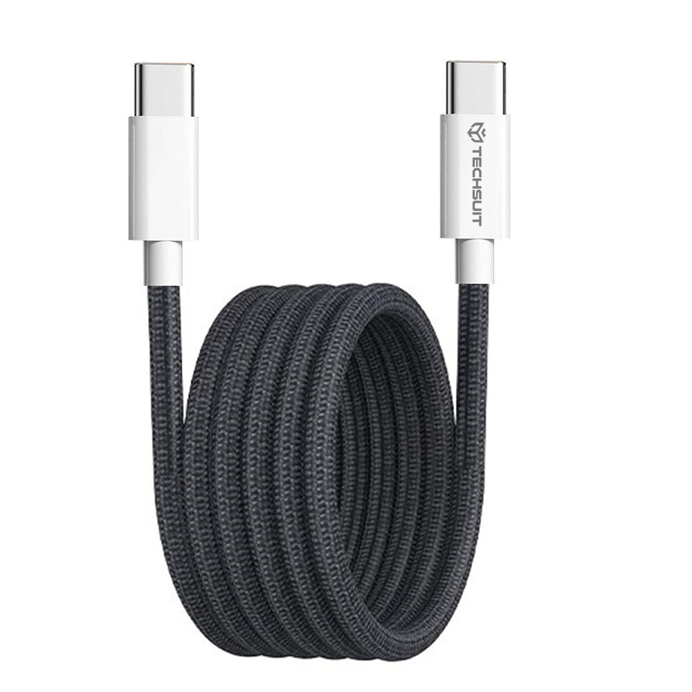 Techsuit datový kabel PCB114D pro Apple Android Type-C 1m černý
